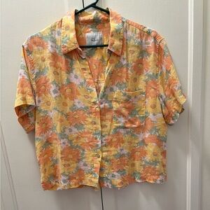 Rails linen button down